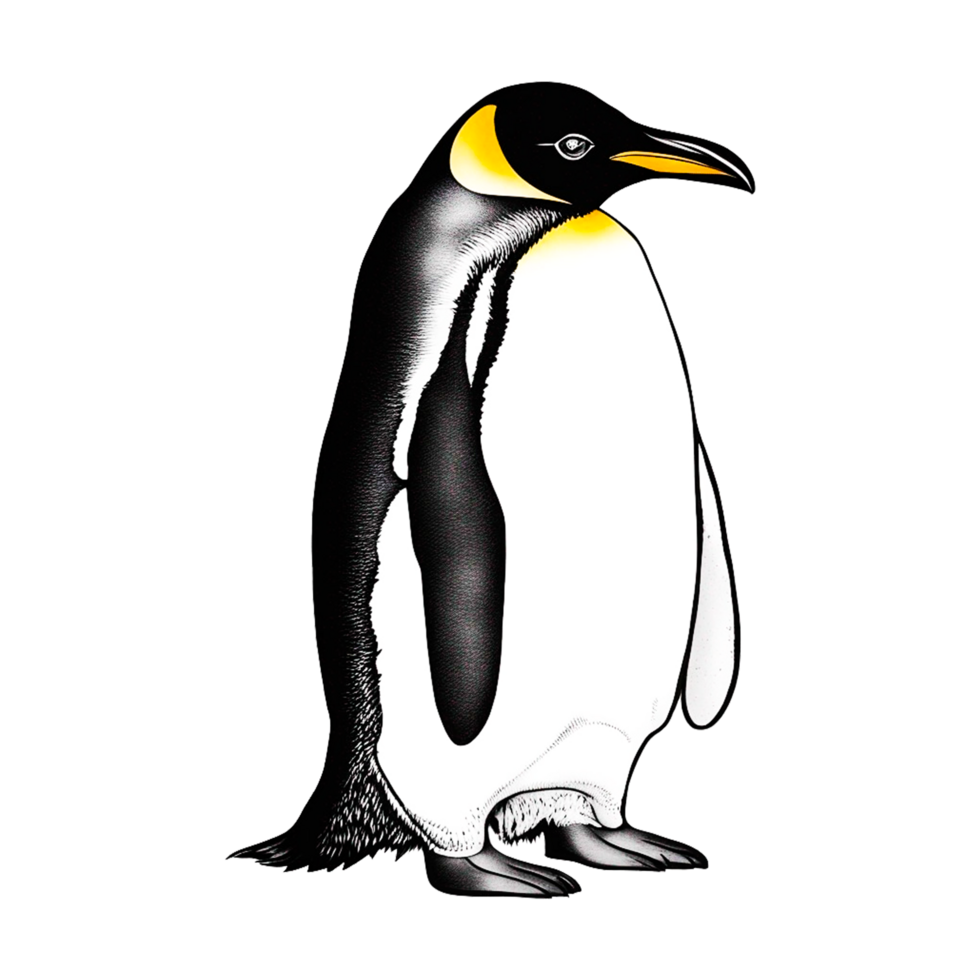 emperador pingüino aves generativo ai png