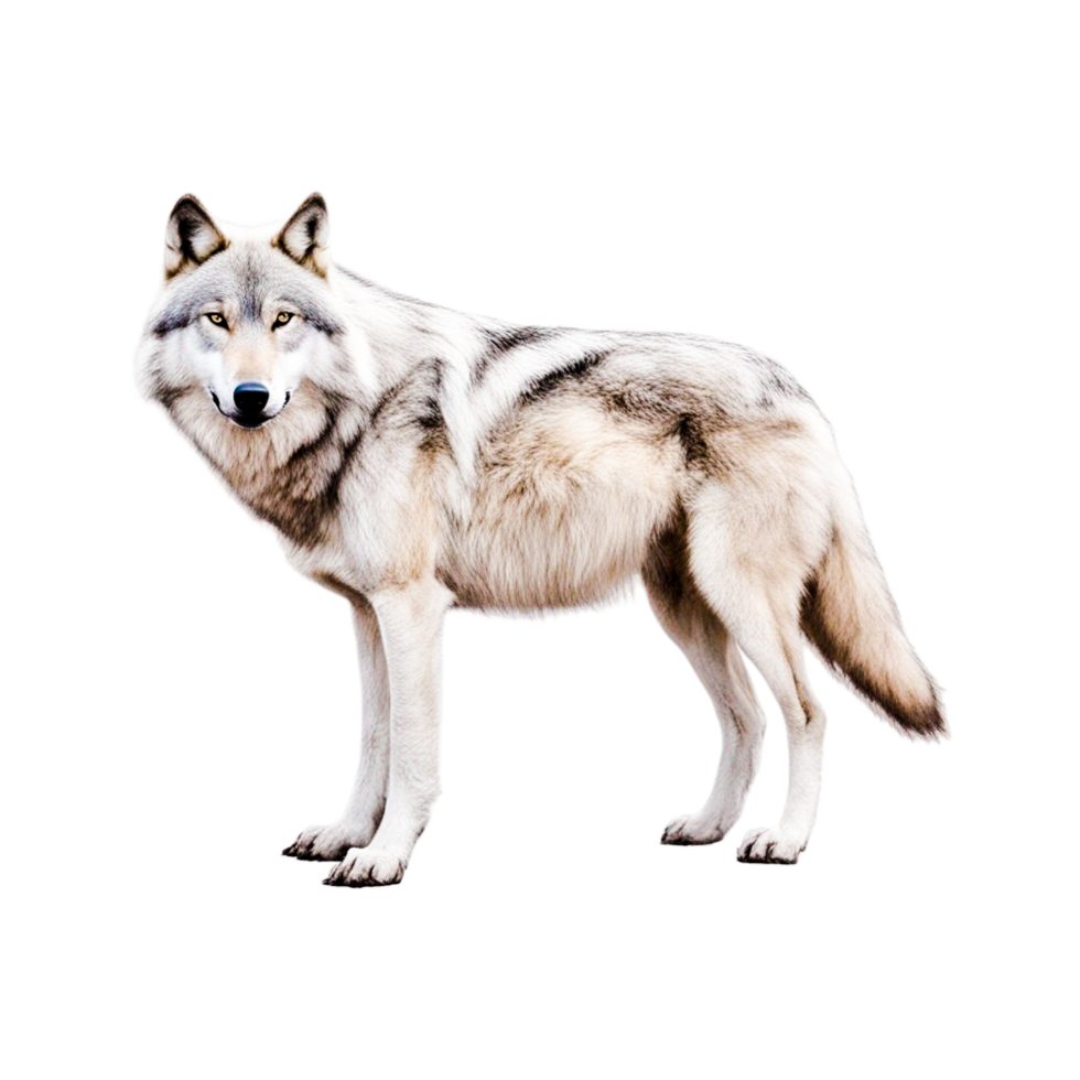 Arctique Loup génératif ai png