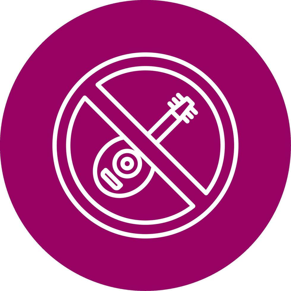 No Lute Vector Icon