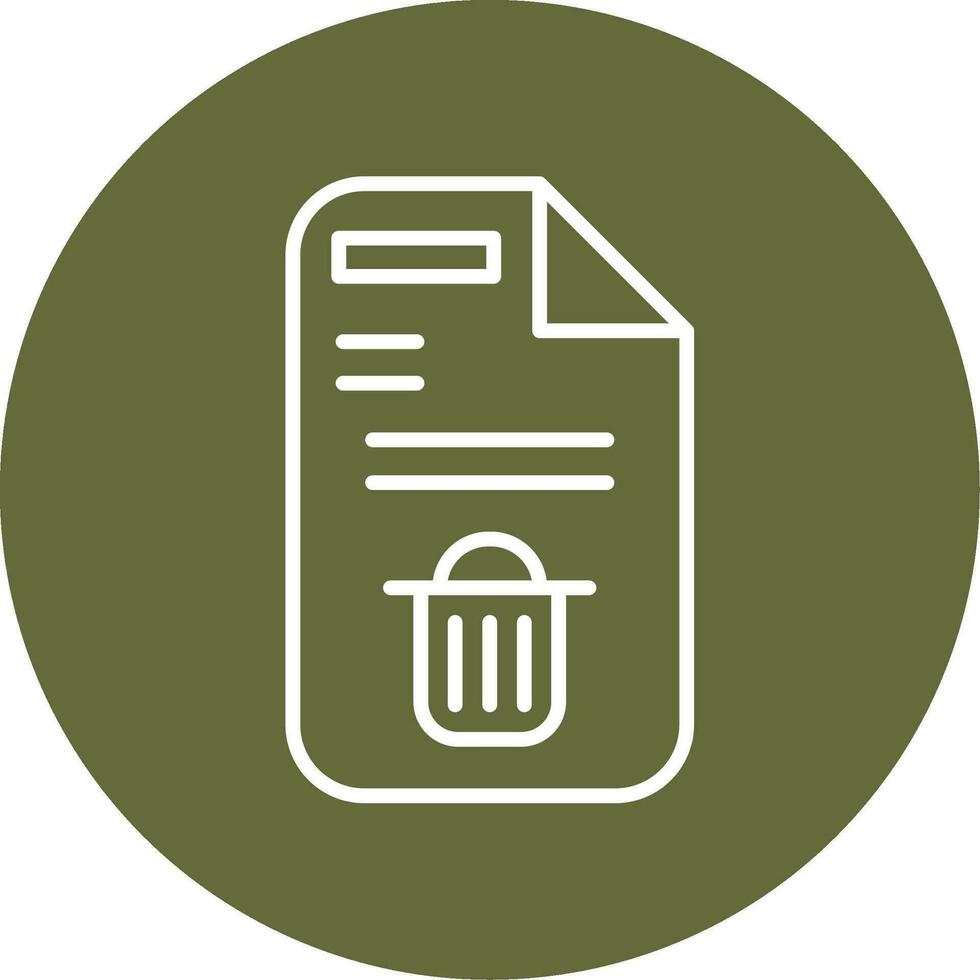 Delete Button Vector Icon