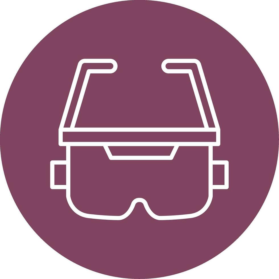 icono de vector de gafas ar