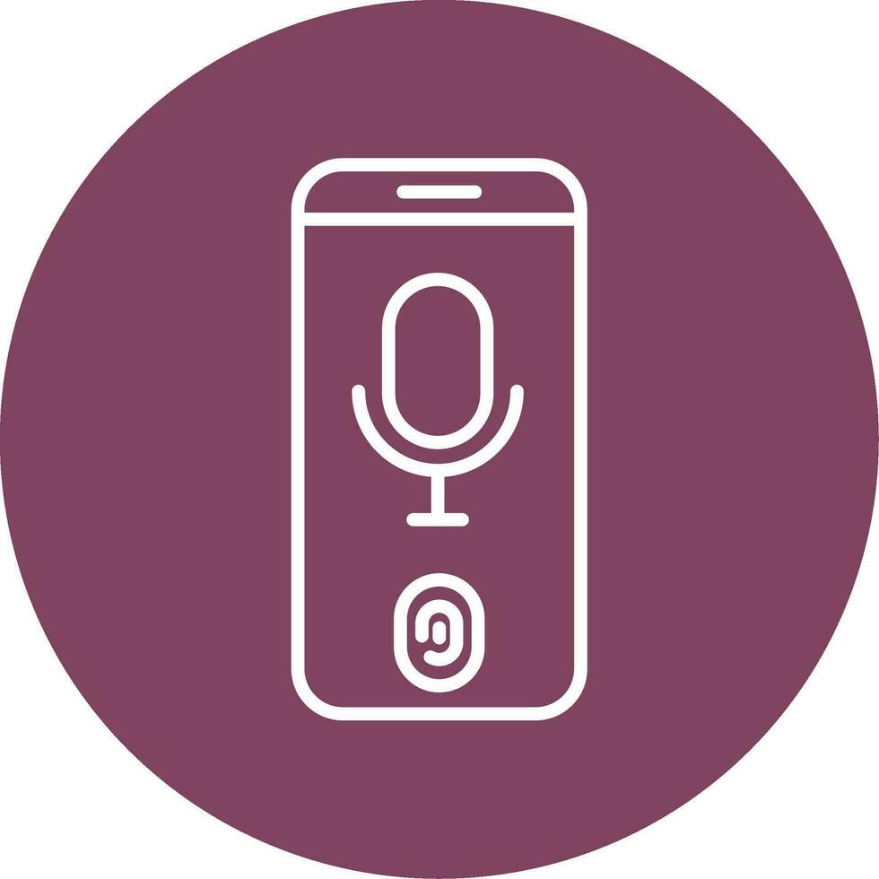 Voice Recognition Vector Icon