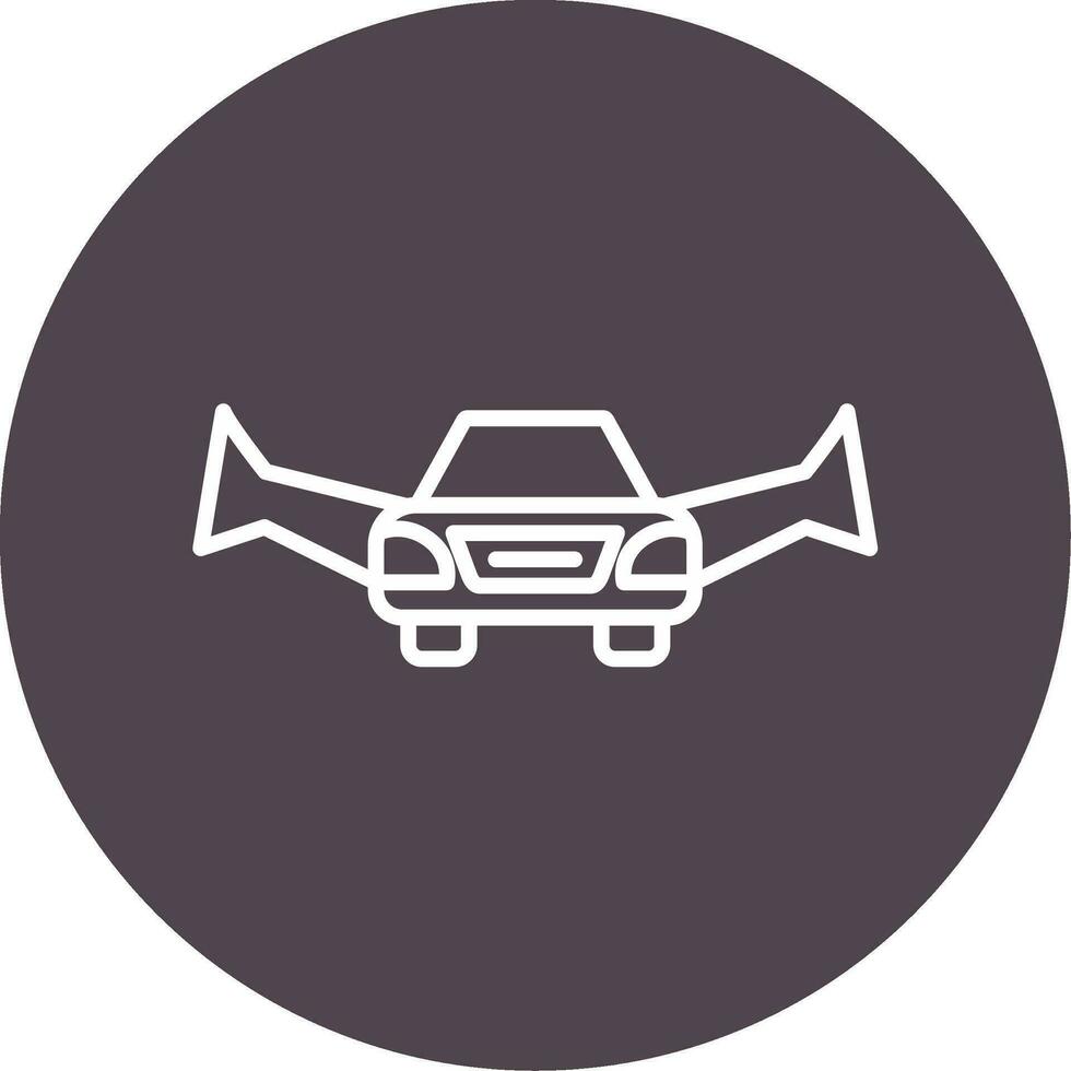 Flying Car Vector Icon