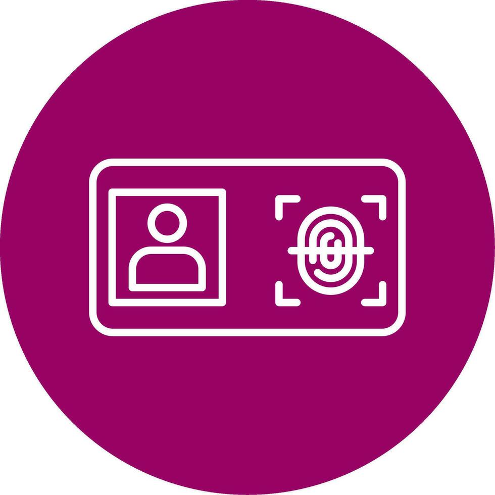 Biometric Identification Vector Icon