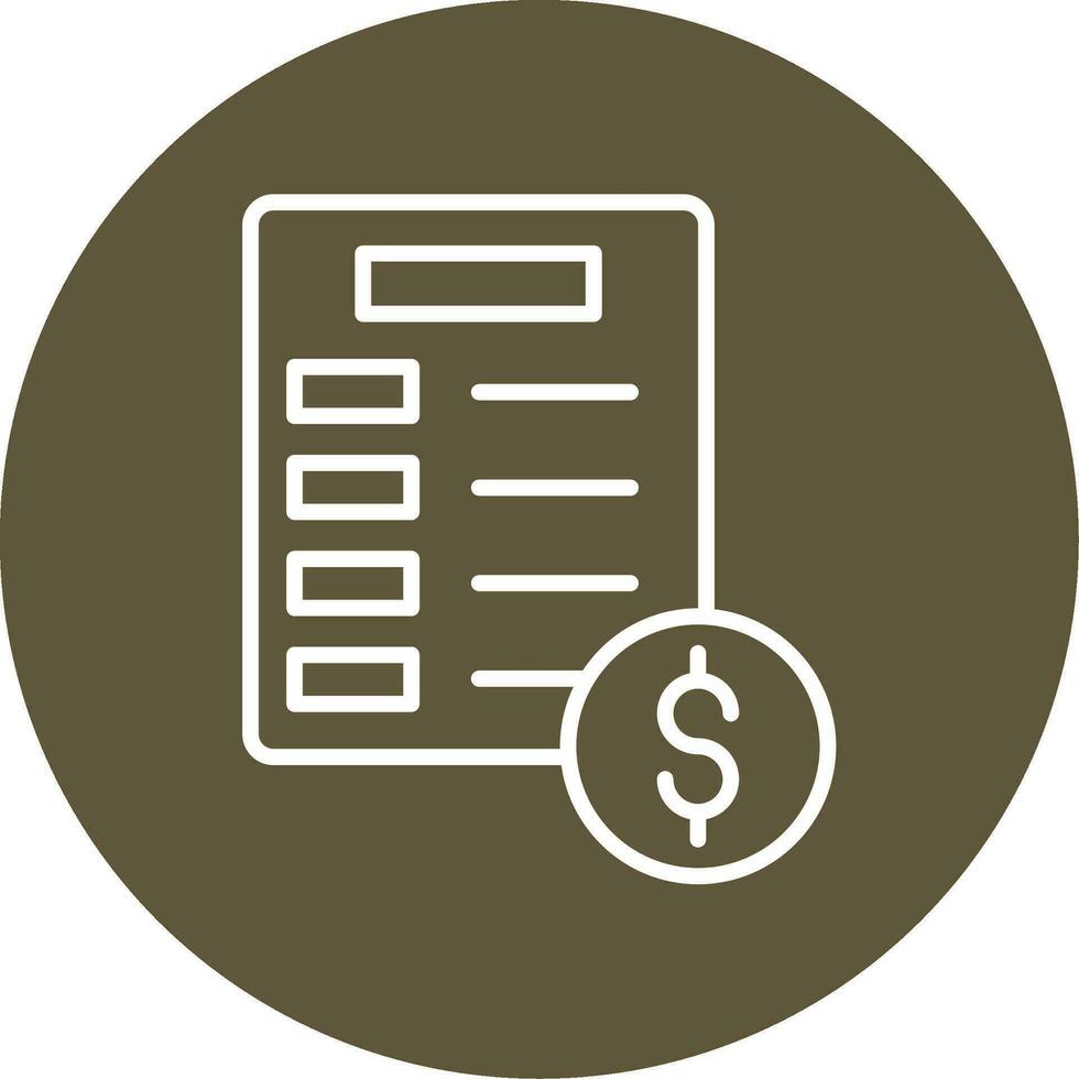 Invoice Vector Icon