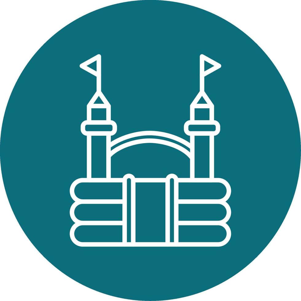 Bouncy Castle Vector Icon