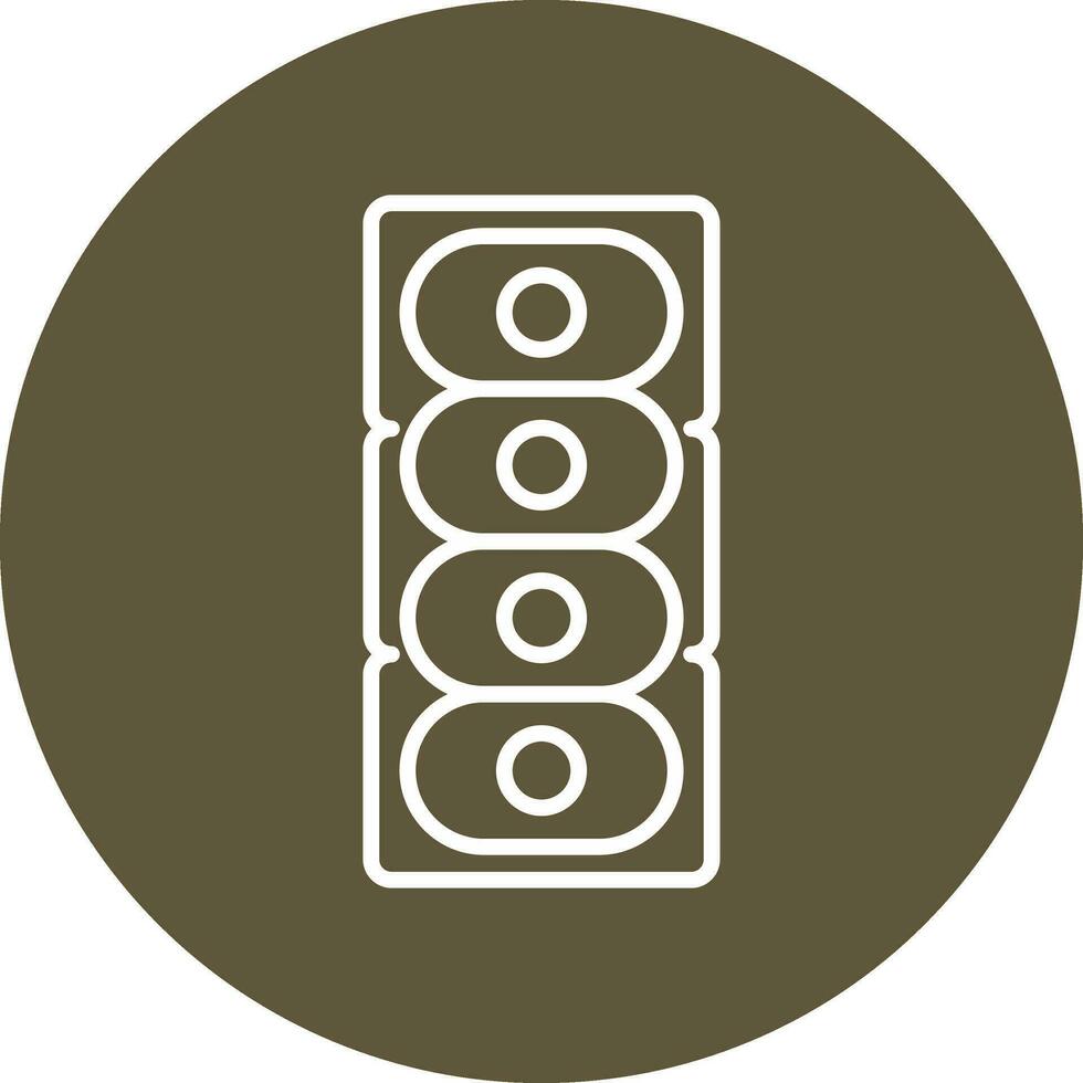 Colonial Diatom Vector Icon