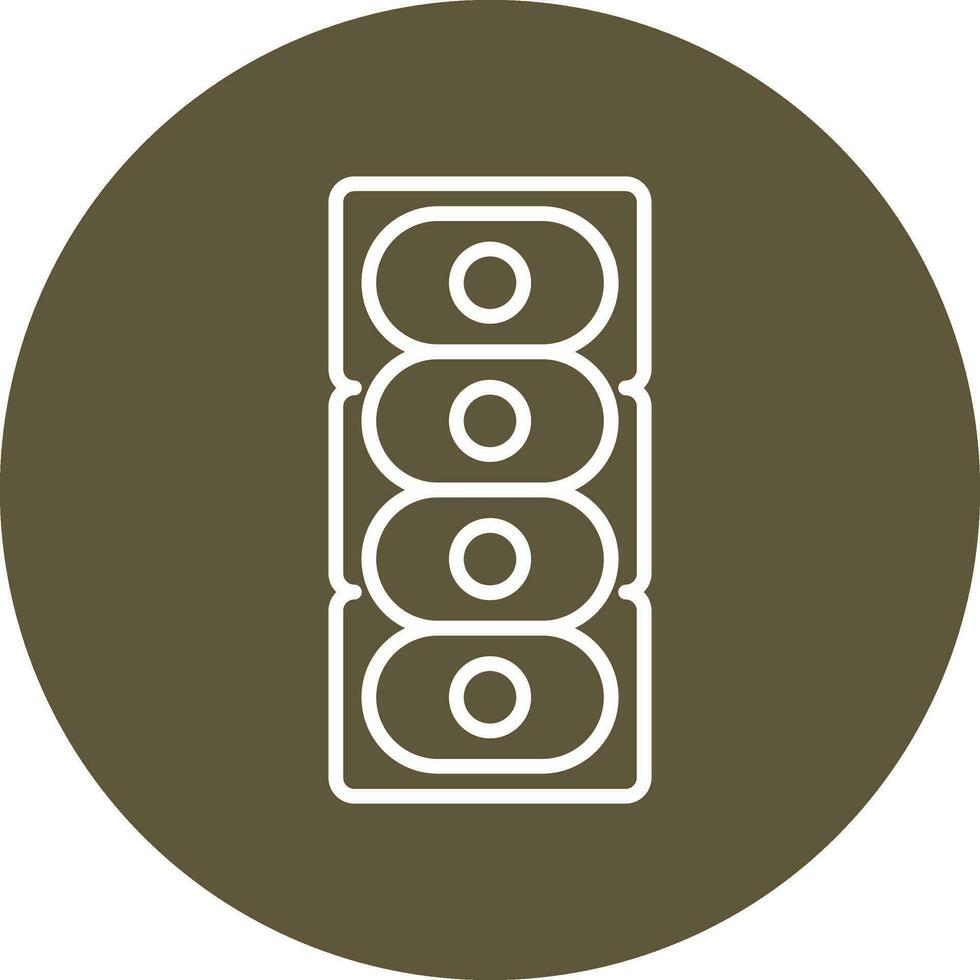 Colonial Diatom Vector Icon