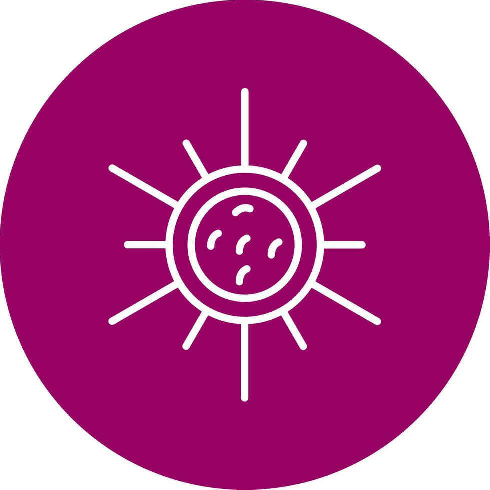 golenkinia radiata Vector Icon