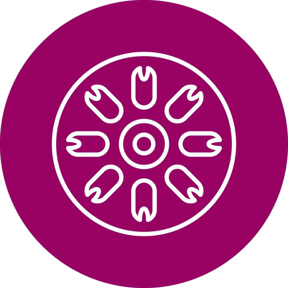 Centric Diatom Vector Icon
