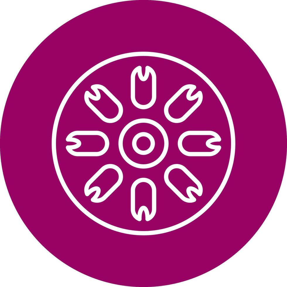 Centric Diatom Vector Icon