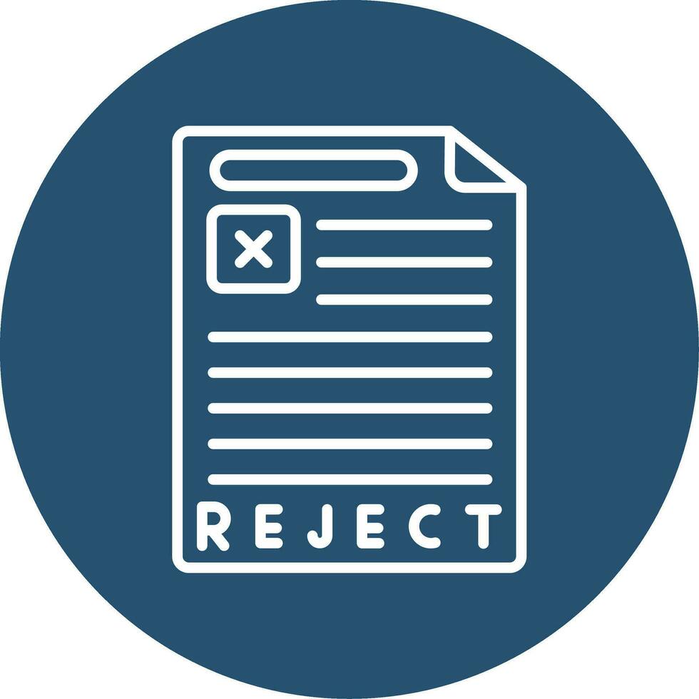 Reject Vector Icon