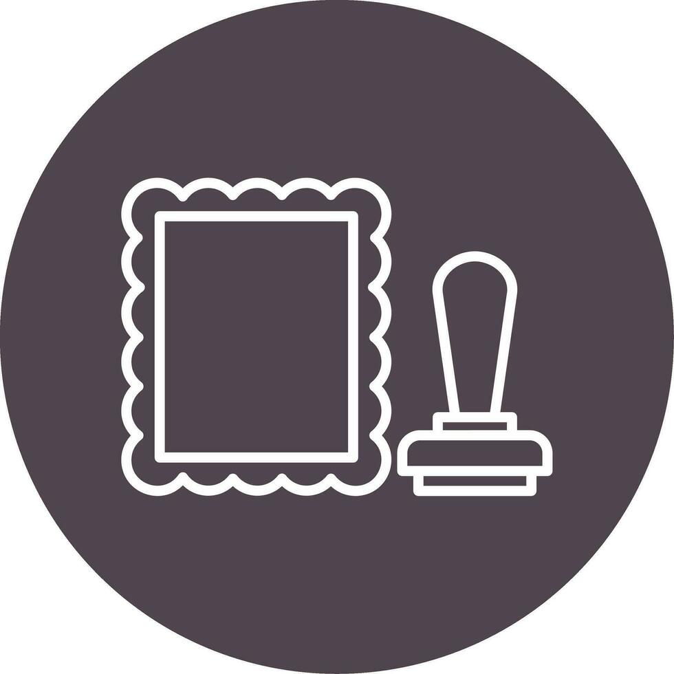 stamped Vector Icon