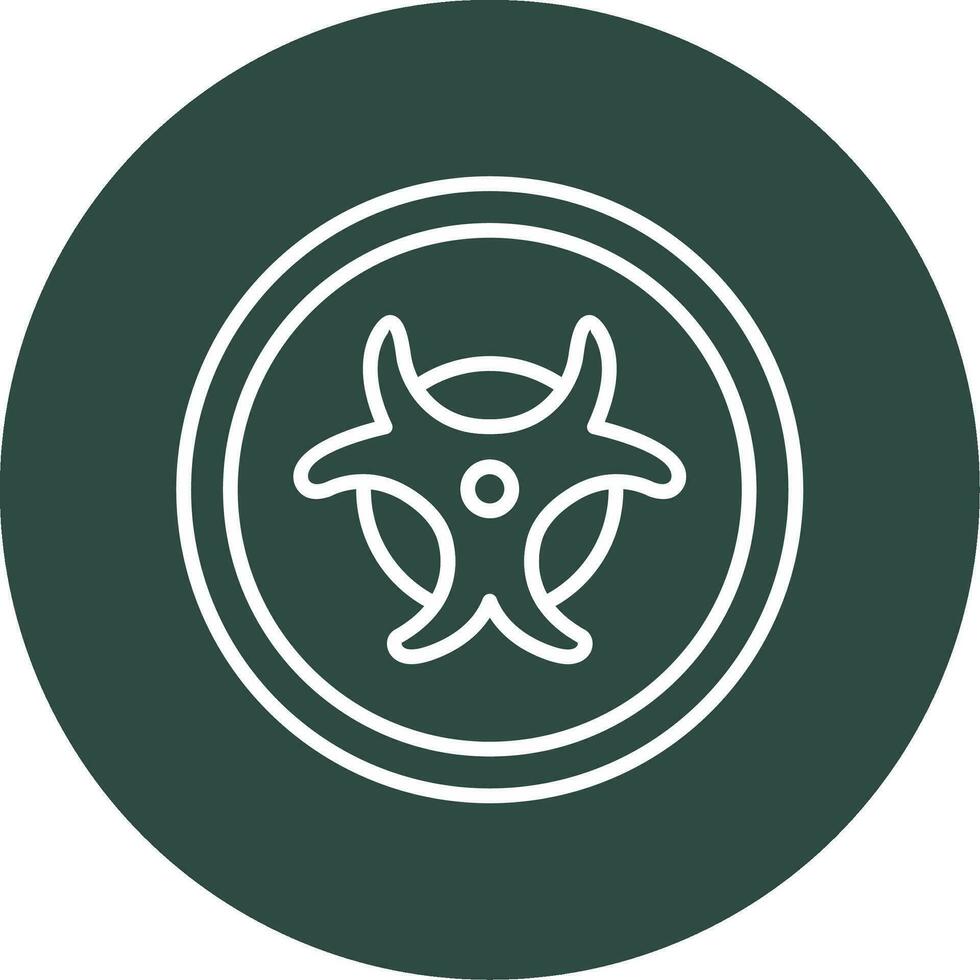 Biohazard Sign Vector Icon