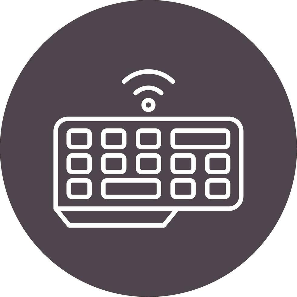 Wireless Keyboard Vector Icon
