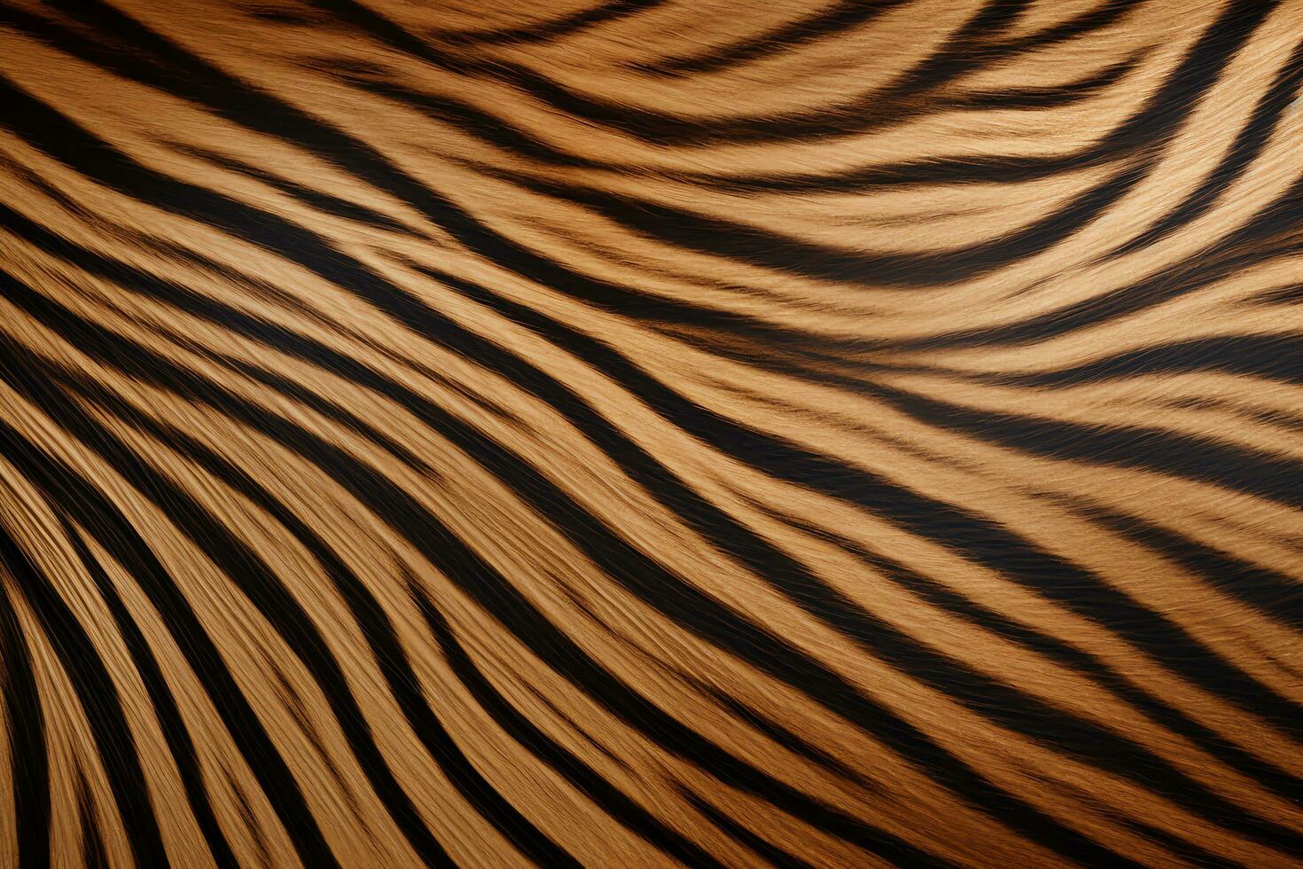 Zebrawood exhibiting dramatic zebra like stripes in dark and light shades wood texture, AI Generated photo