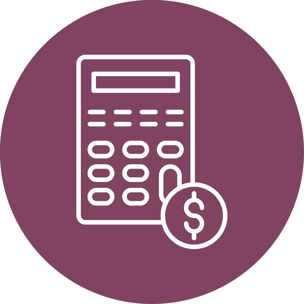 icono de vector de calculadora