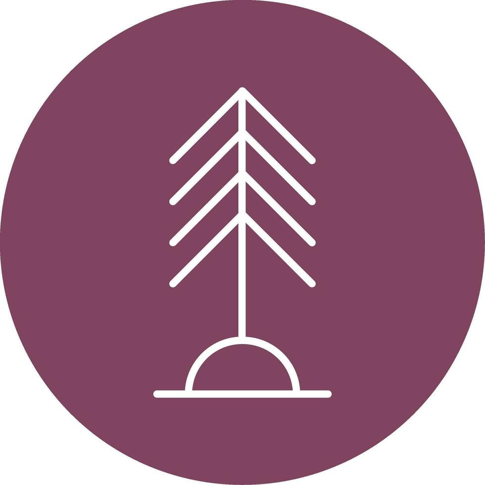 icono de vector de árbol de pino