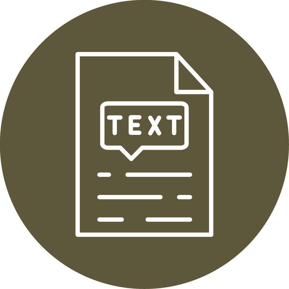 Text Vector Icon