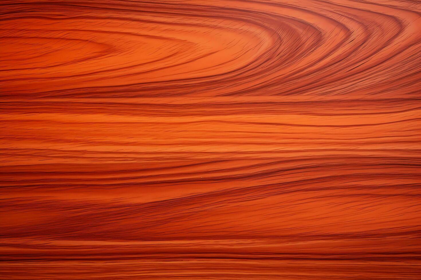Reddish orange padauk wood with a smooth fine grained surface wood texture, AI Generated photo