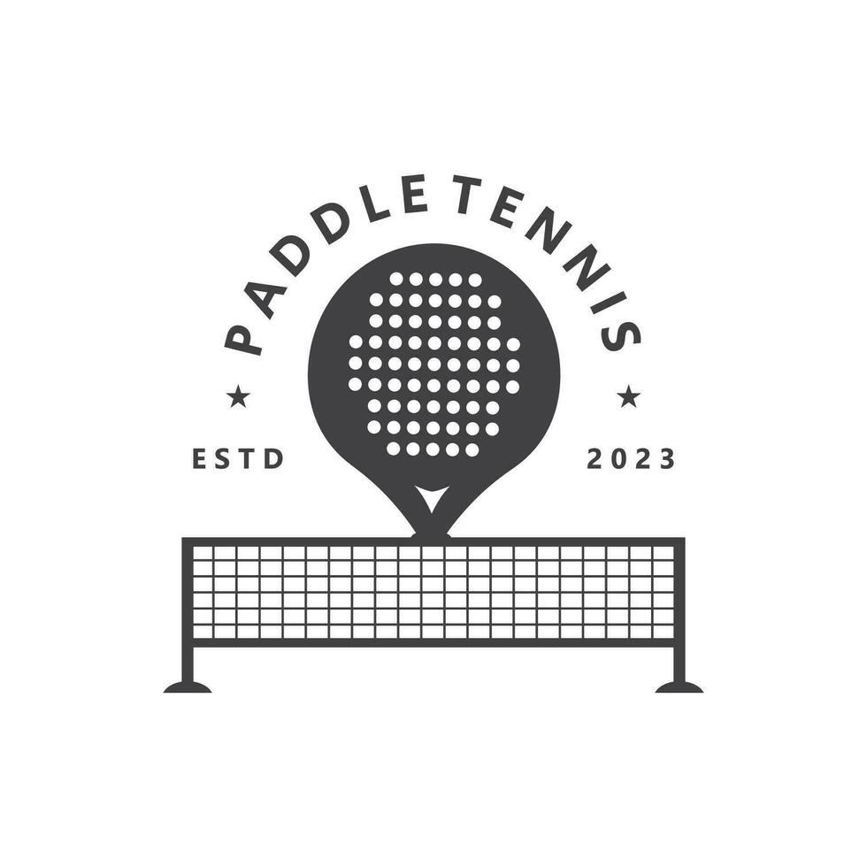 Padel Tennis Vector Illustration Icon