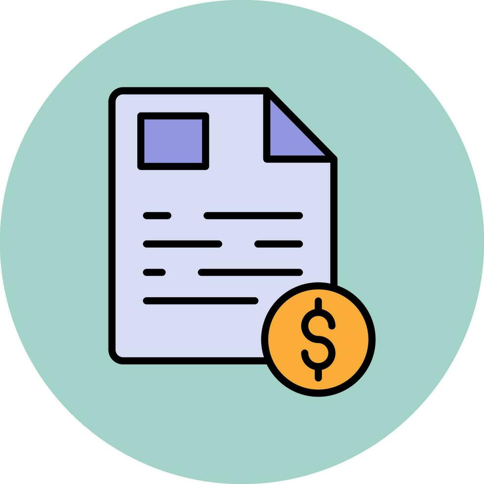 Financial Report Vector Icon