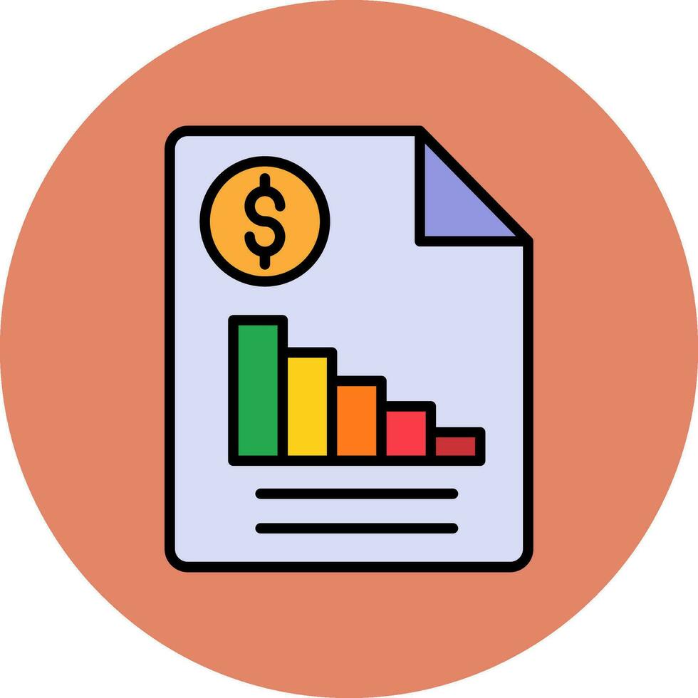 Financial Report Vector Icon