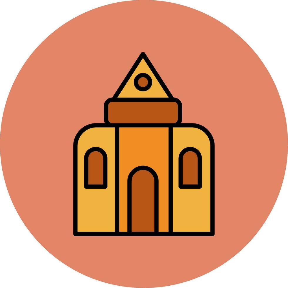 icono de vector de castillo de arena