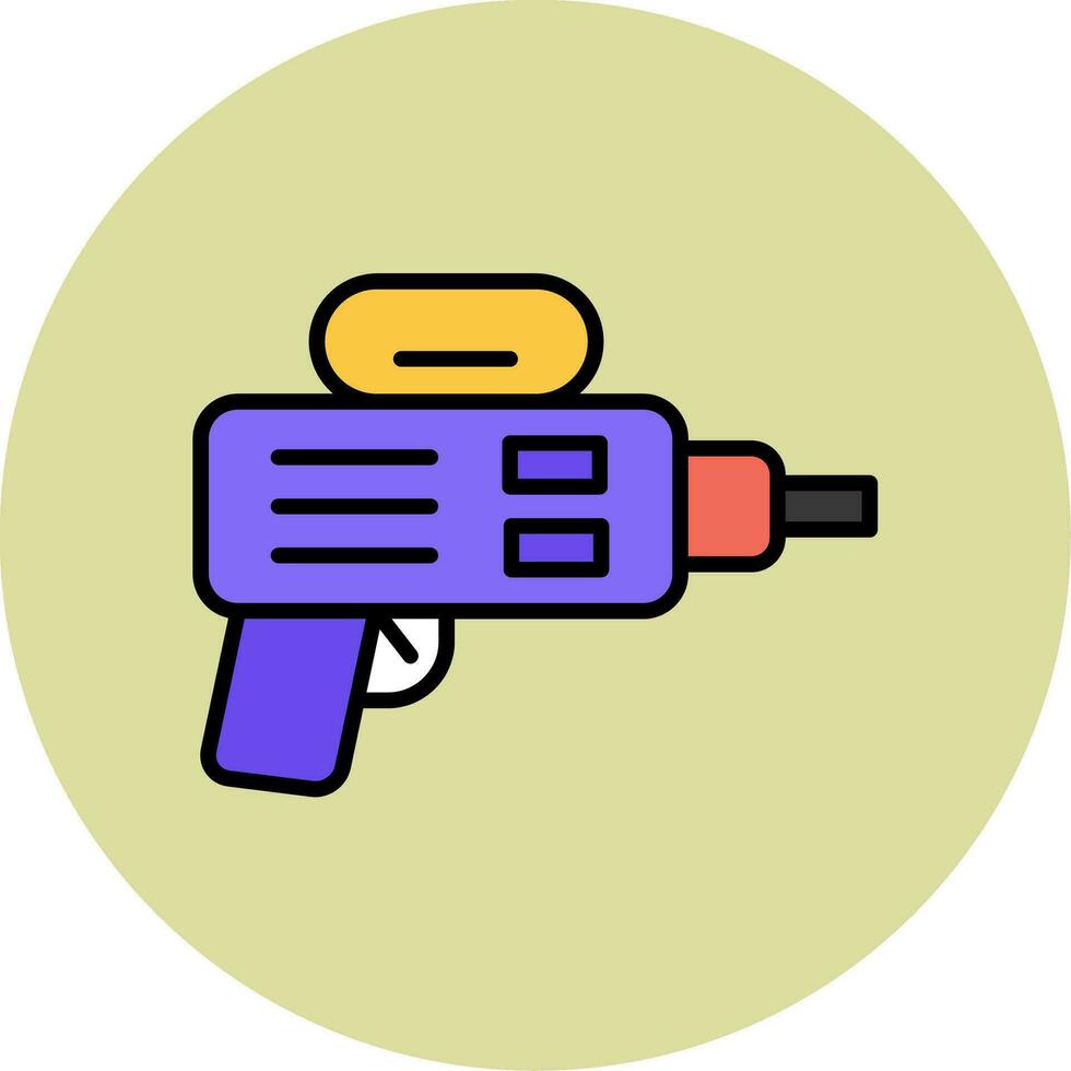 icono de vector de pistola de agua