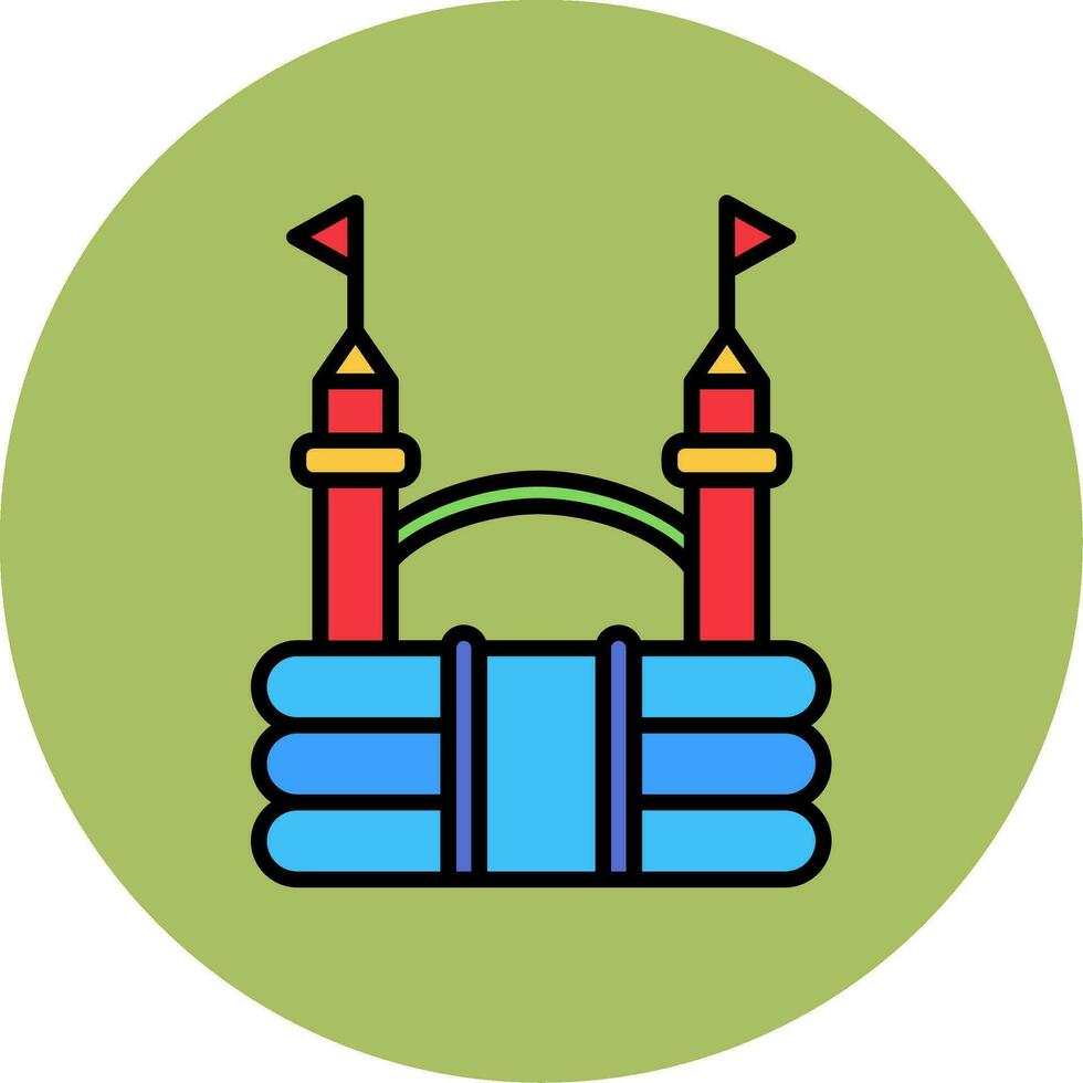 Bouncy Castle Vector Icon