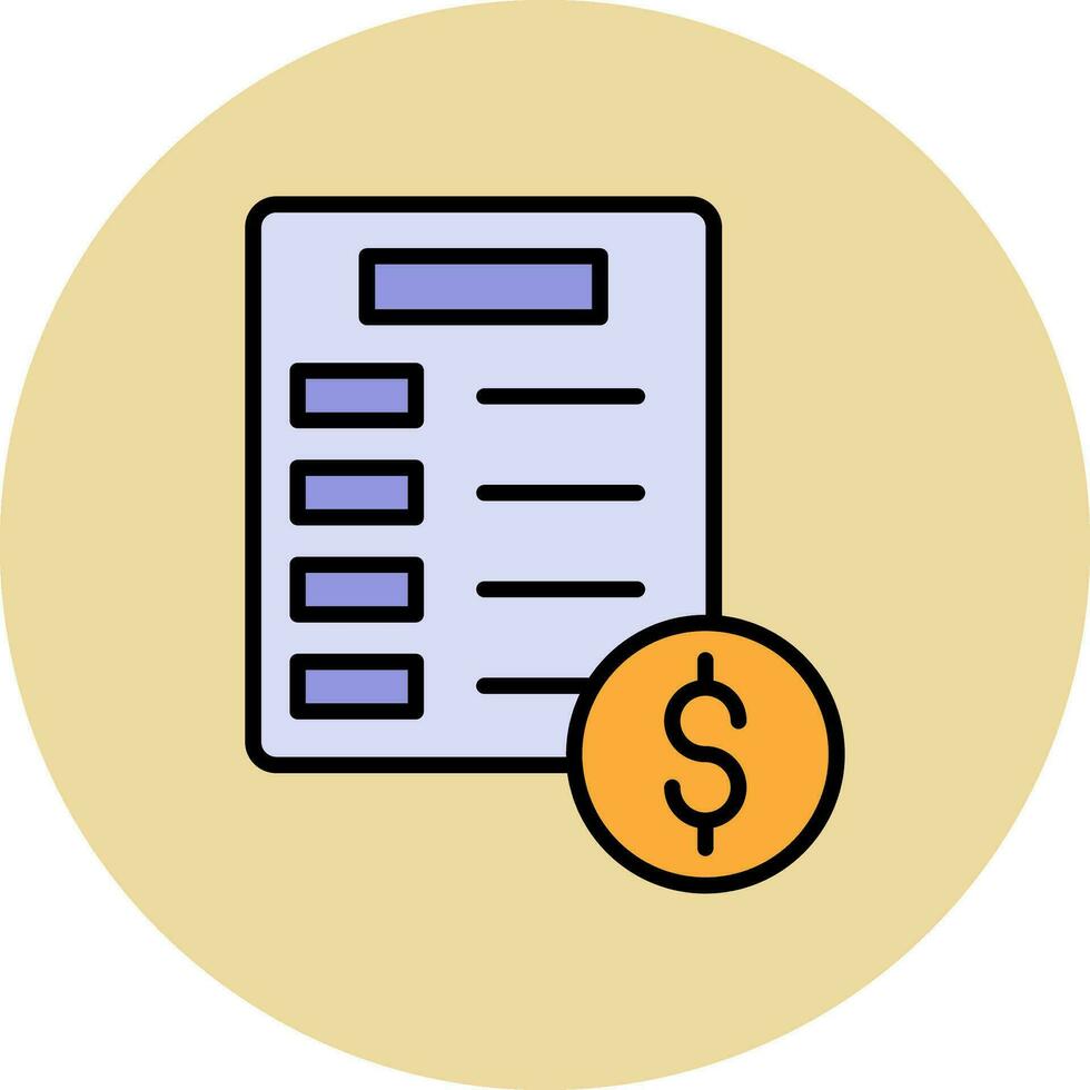 Invoice Vector Icon