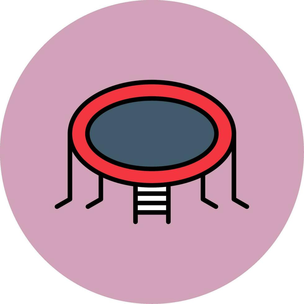 Trampoline Vector Icon
