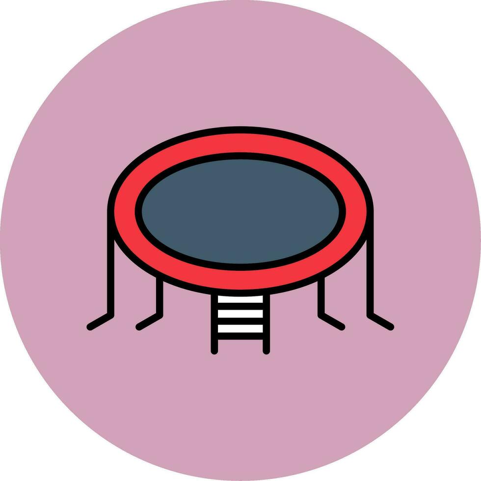 icono de vector de trampolín