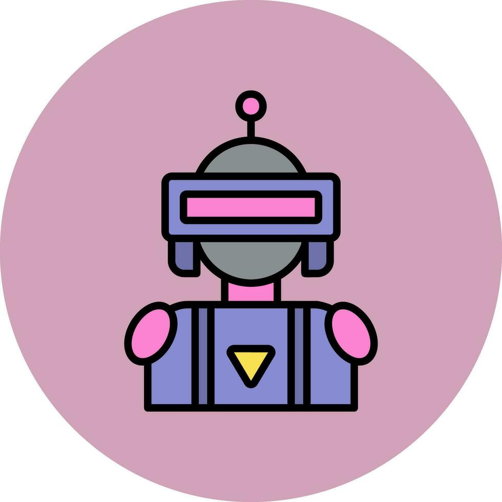 icono de vector de robot