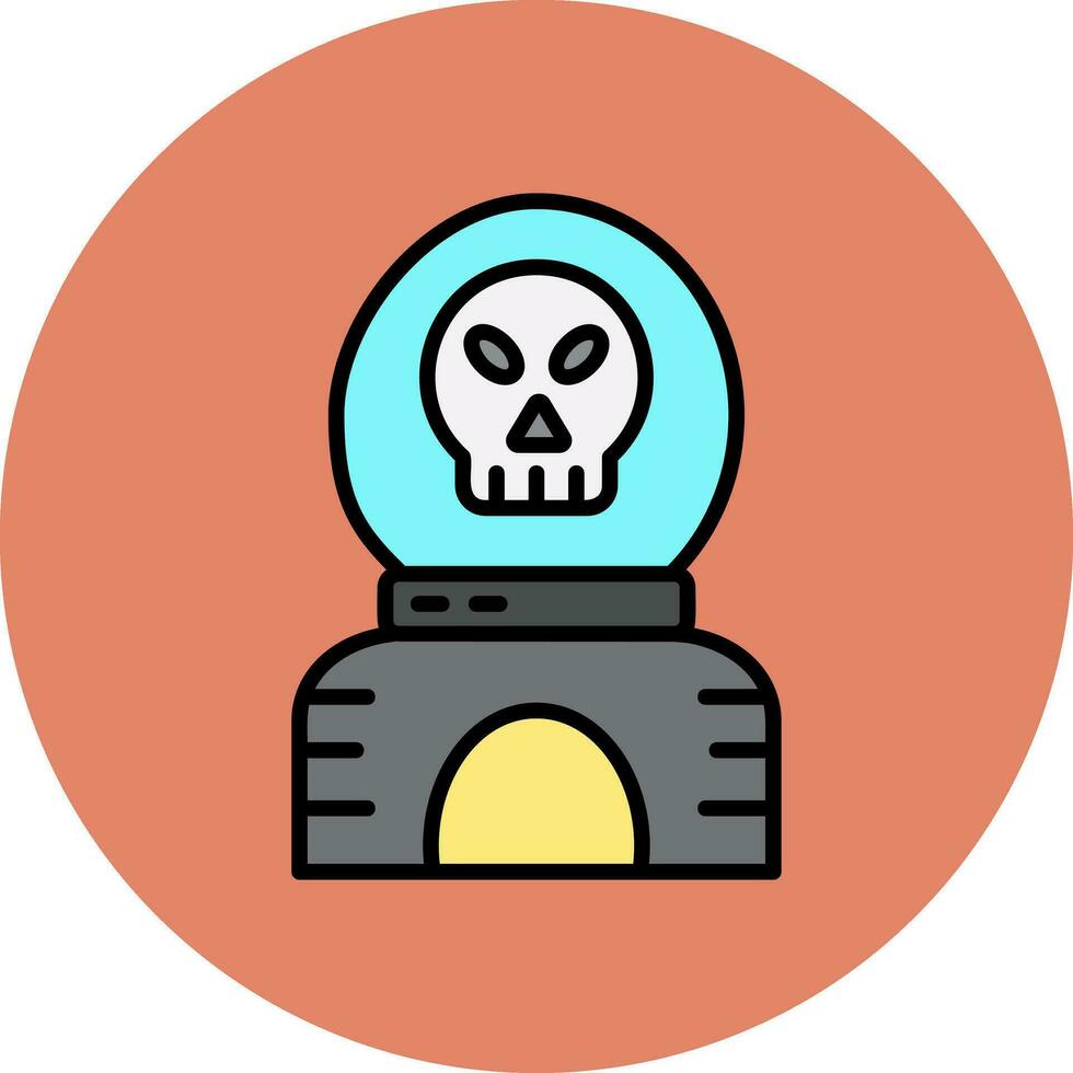 icono de vector de calavera