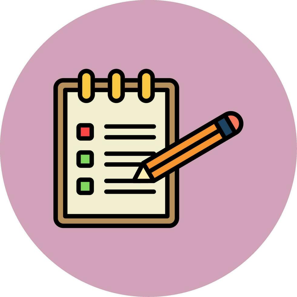 Notepad Vector Icon
