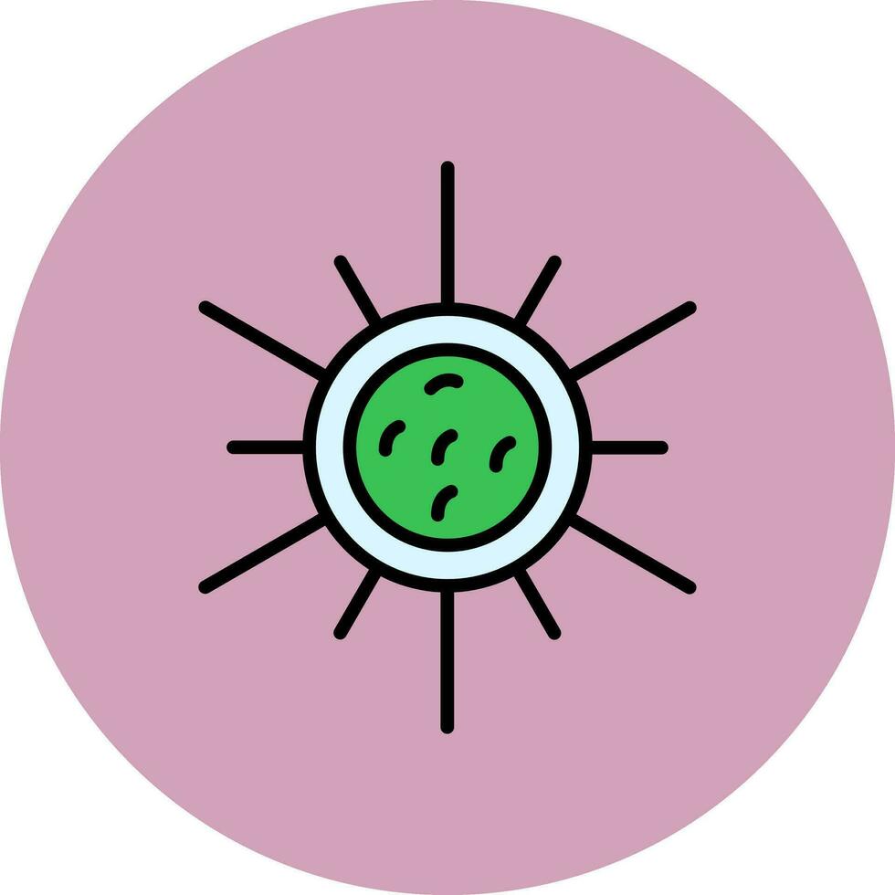 golenkinia radiata Vector Icon
