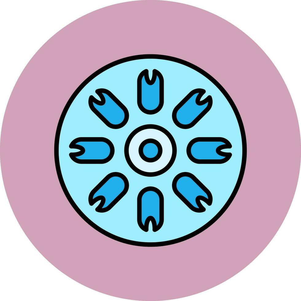 Centric Diatom Vector Icon