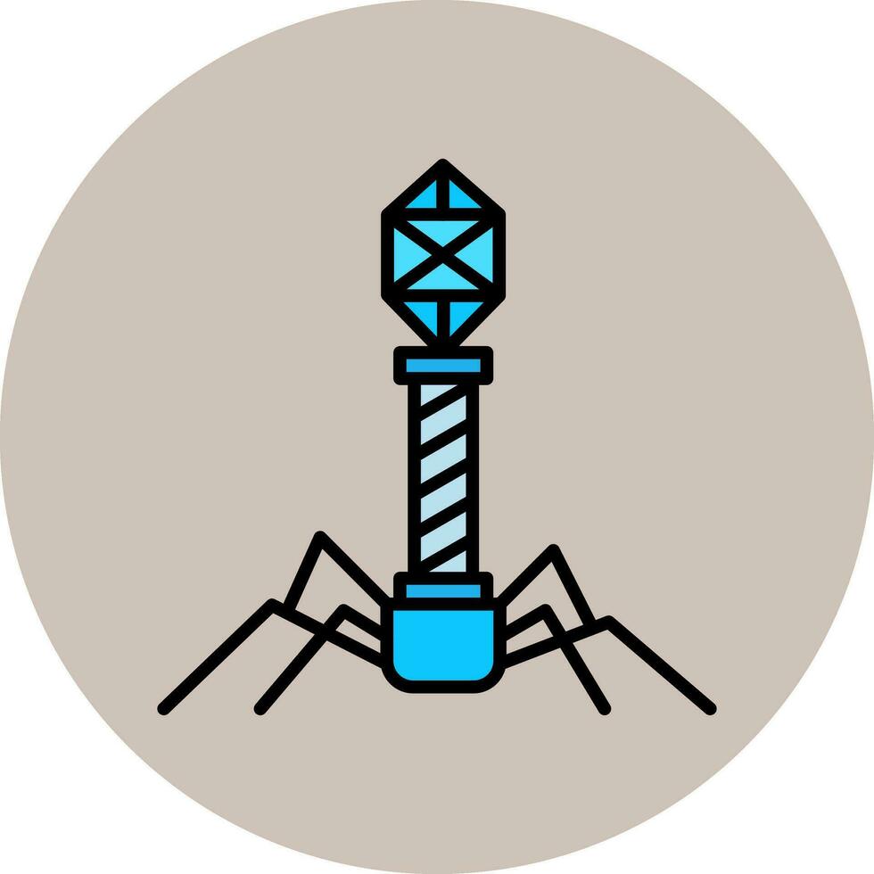 Bacteriophage Vector Icon