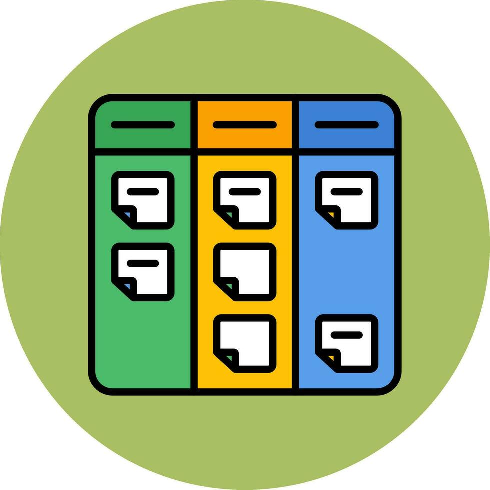 Kanban Vector Icon