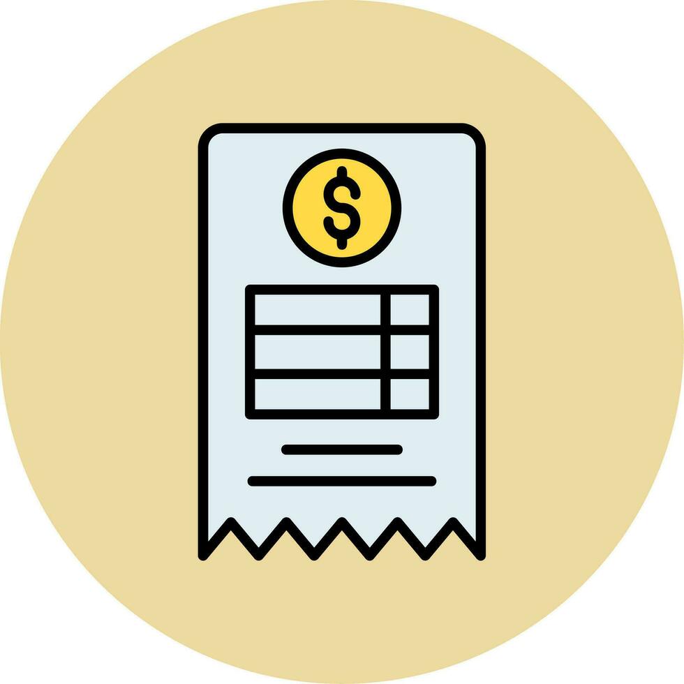 Bill Vector Icon