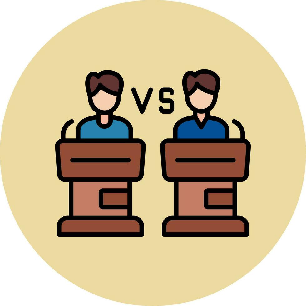 icono de vector de debate