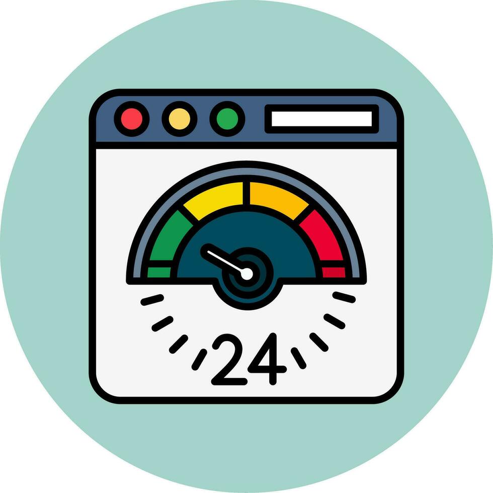 speed test Vector Icon