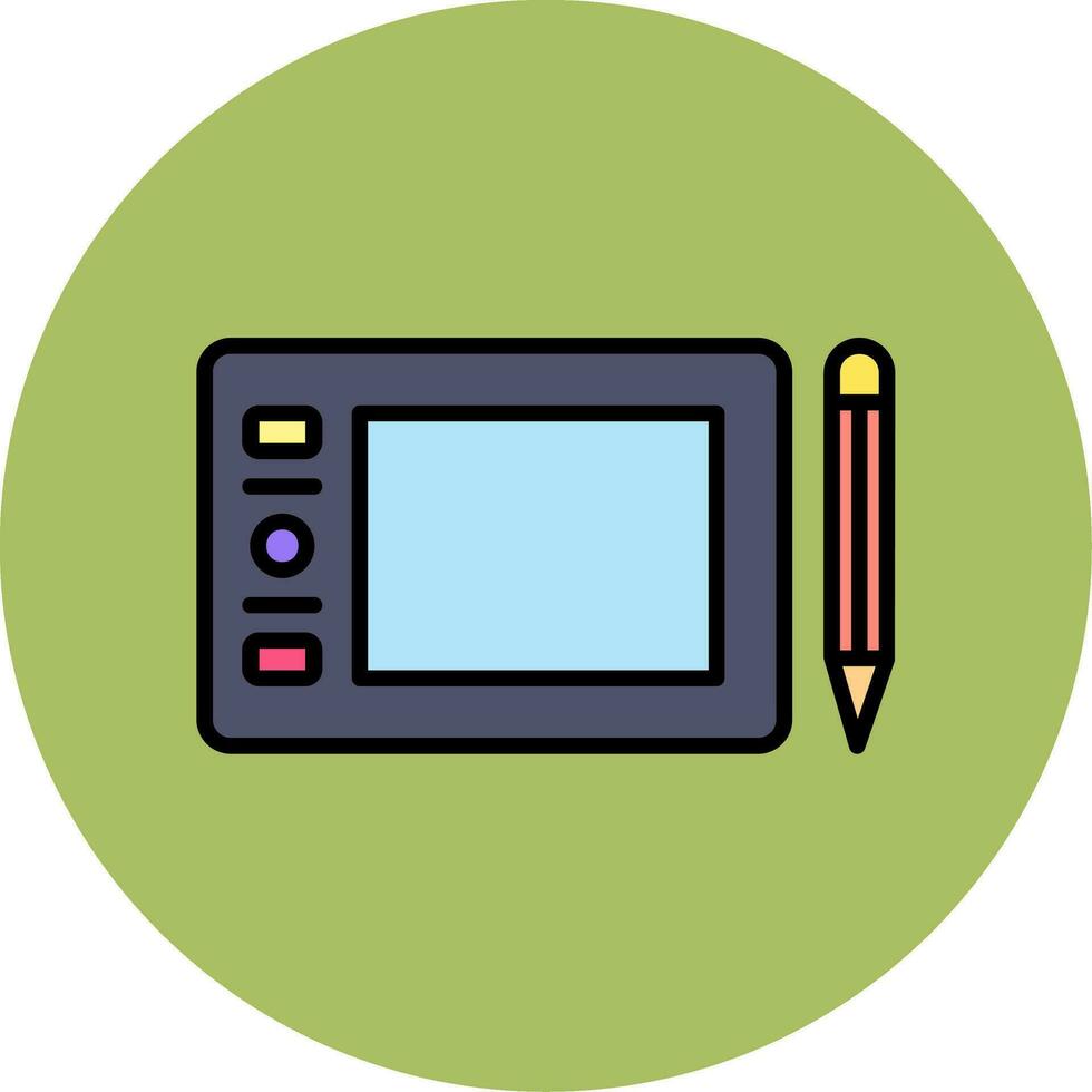 Graphic Tablet Vector Icon