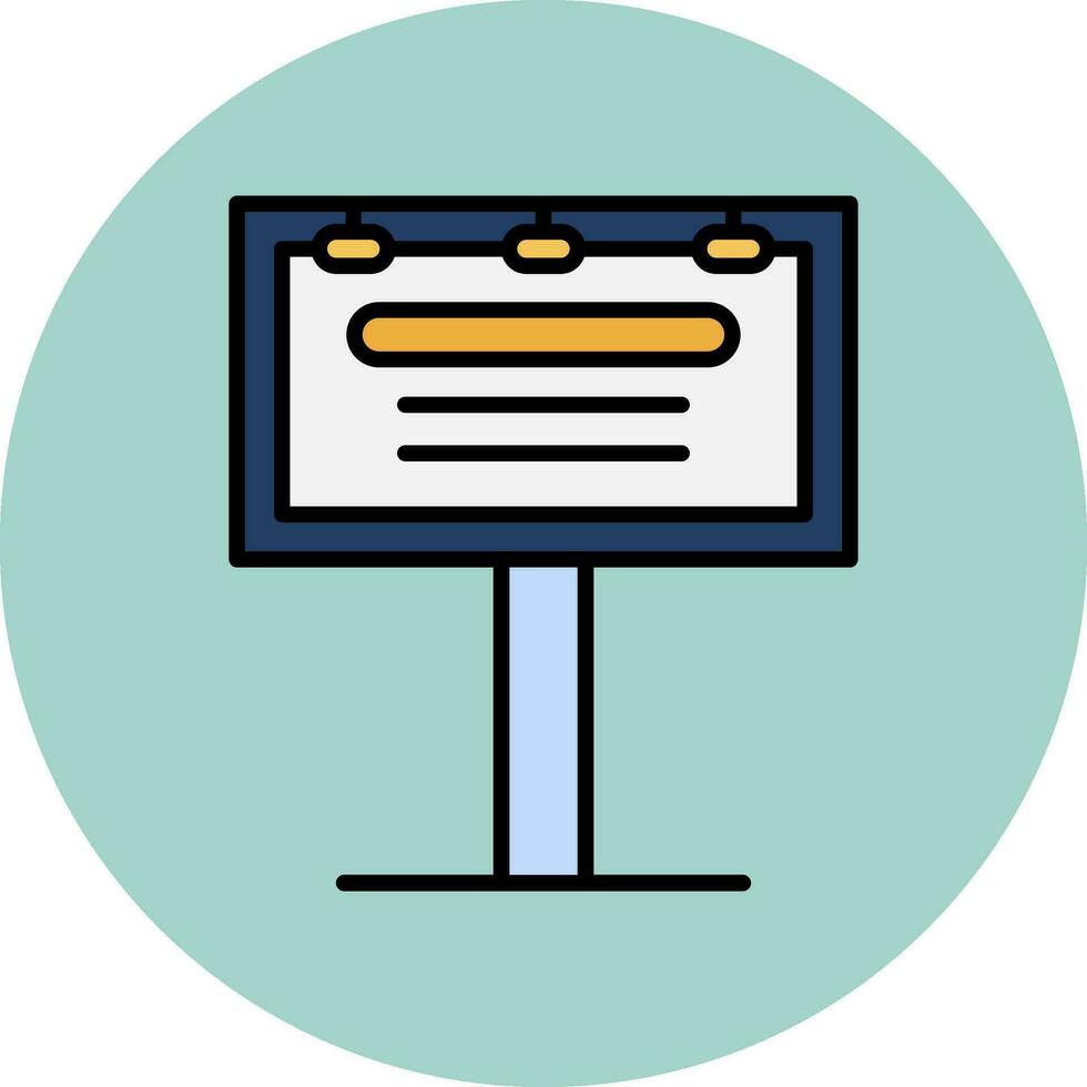Billboard Vector Icon