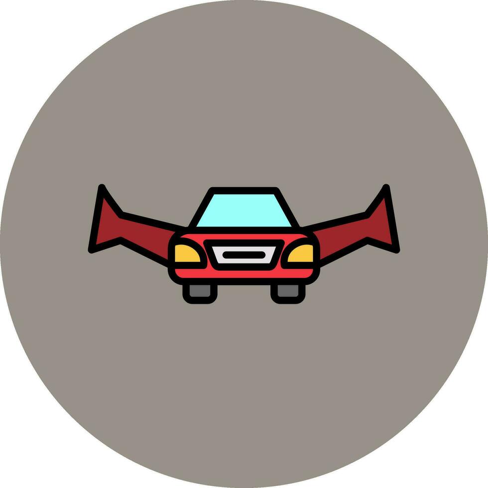 Flying Car Vector Icon