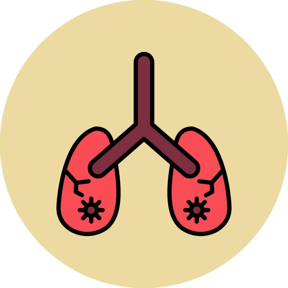Lungs Vector Icon