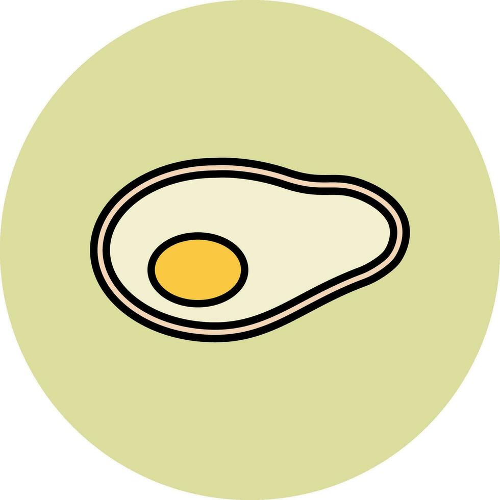 Fried Egg Vector Icon