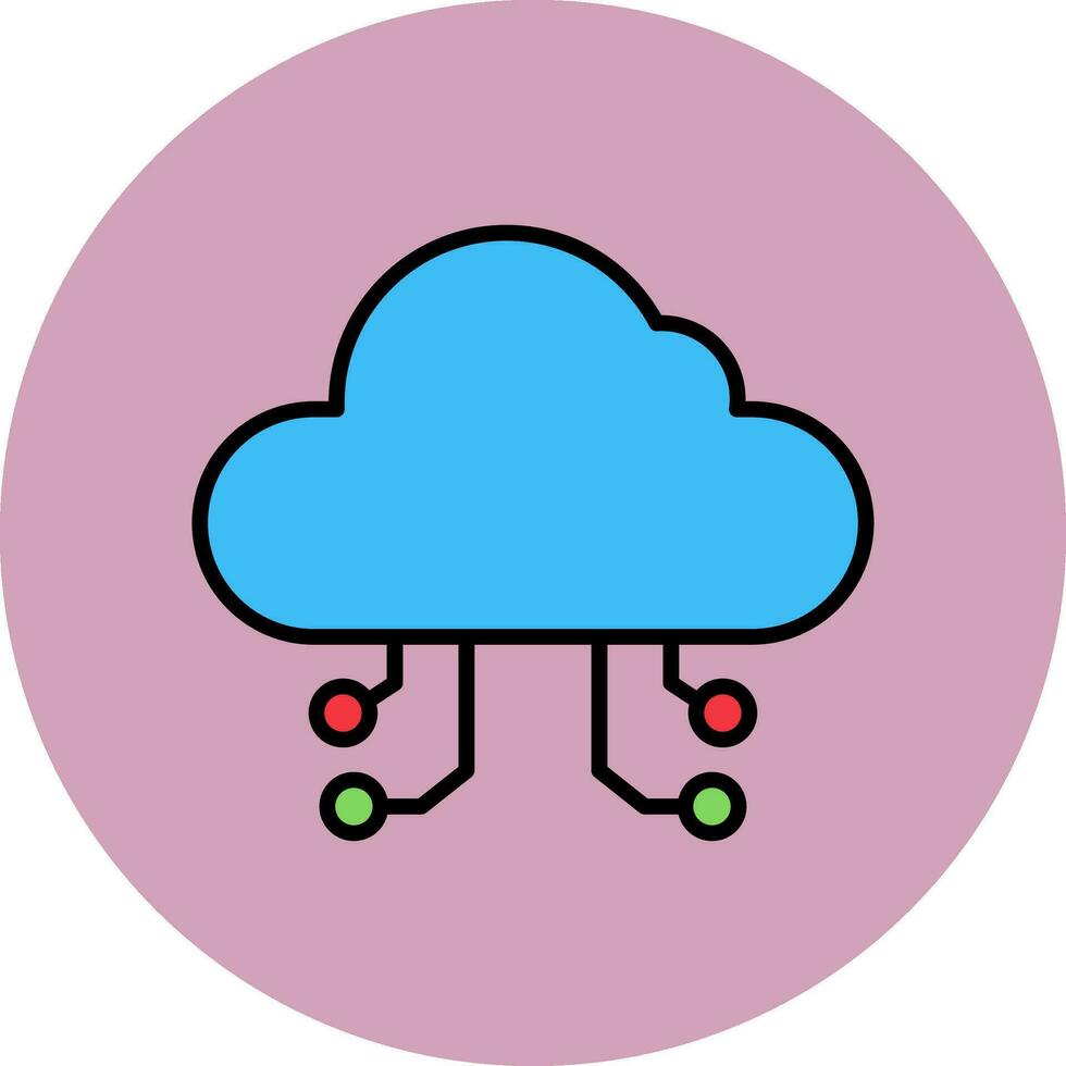 Cloud Computing Vector Icon