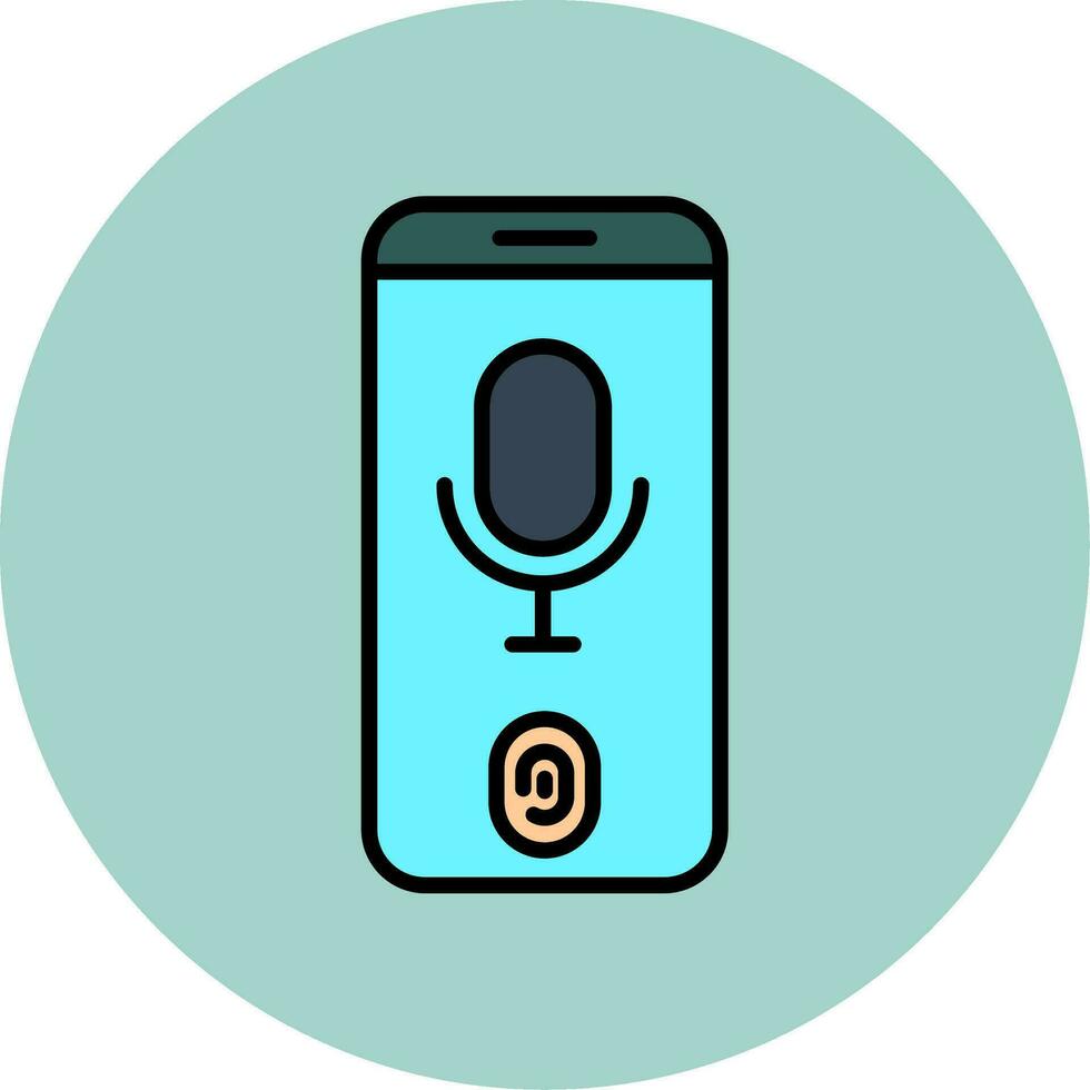 Voice Recognition Vector Icon